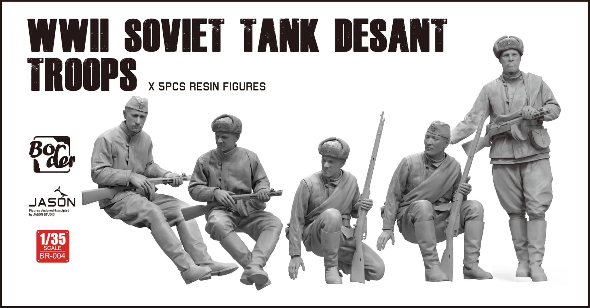 WWII Soviet Tank Desant Troops