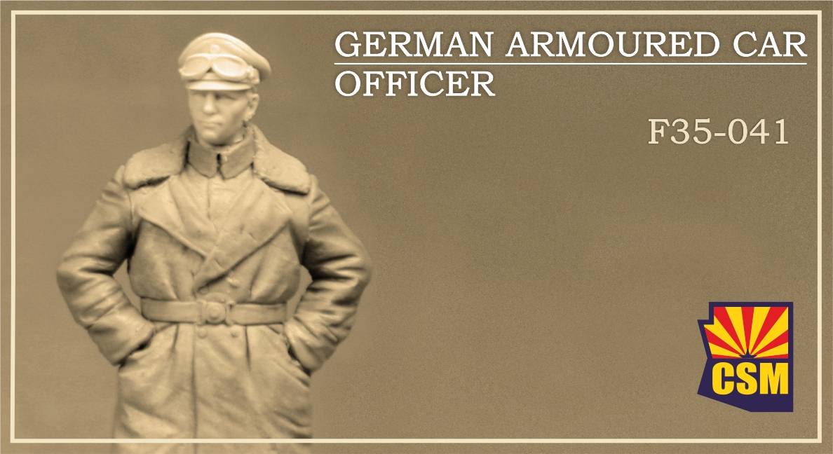German armoured car officer