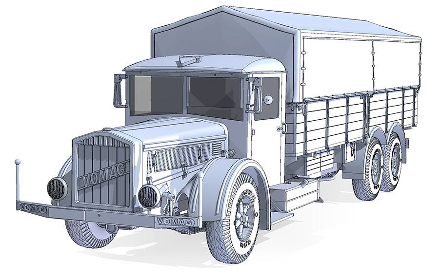VOMAG 8 LR LKW WWII German Heavy Truck – Image 3