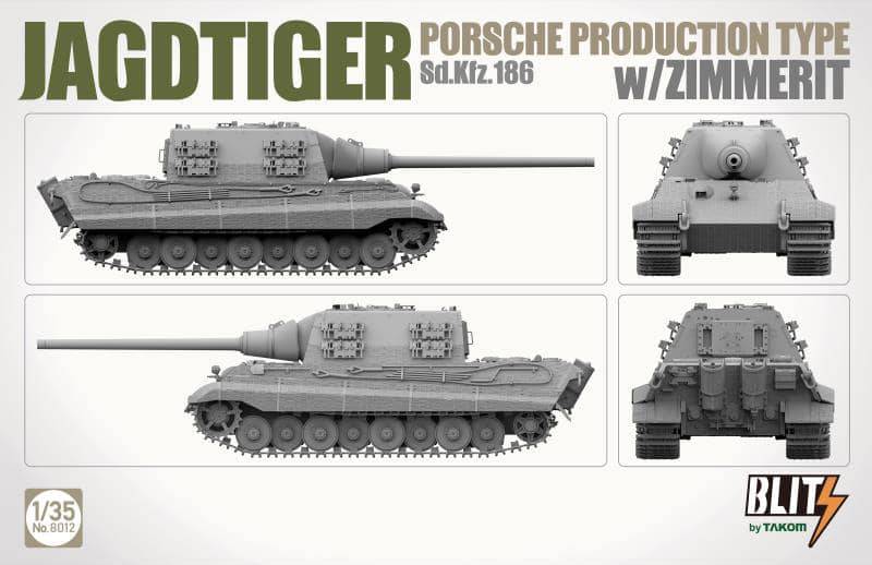 Jagdtiger Porsche Production Type Sd.Kfz.186 w/Zimmerit – Image 4