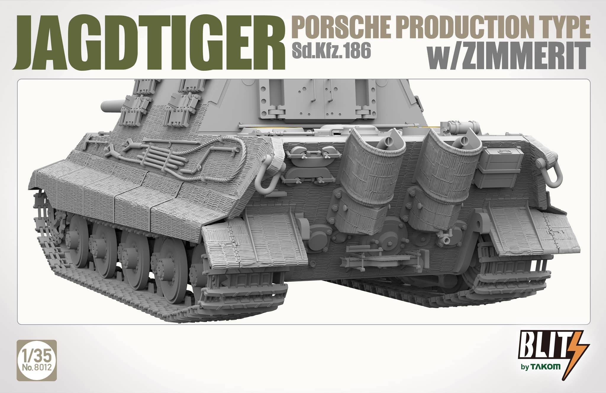 Jagdtiger Porsche Production Type Sd.Kfz.186 w/Zimmerit – Image 3