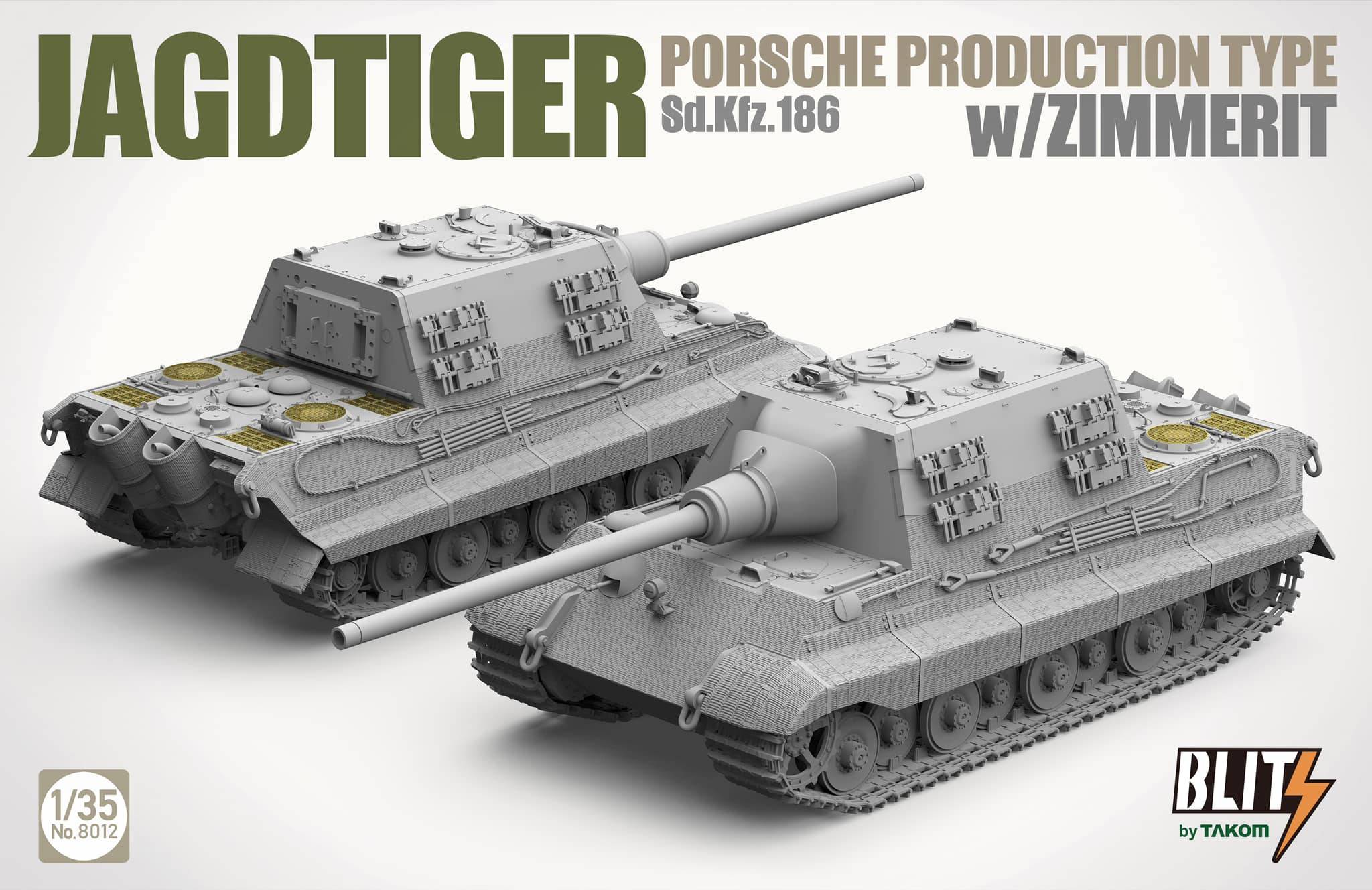 Jagdtiger Porsche Production Type Sd.Kfz.186 w/Zimmerit – Image 7