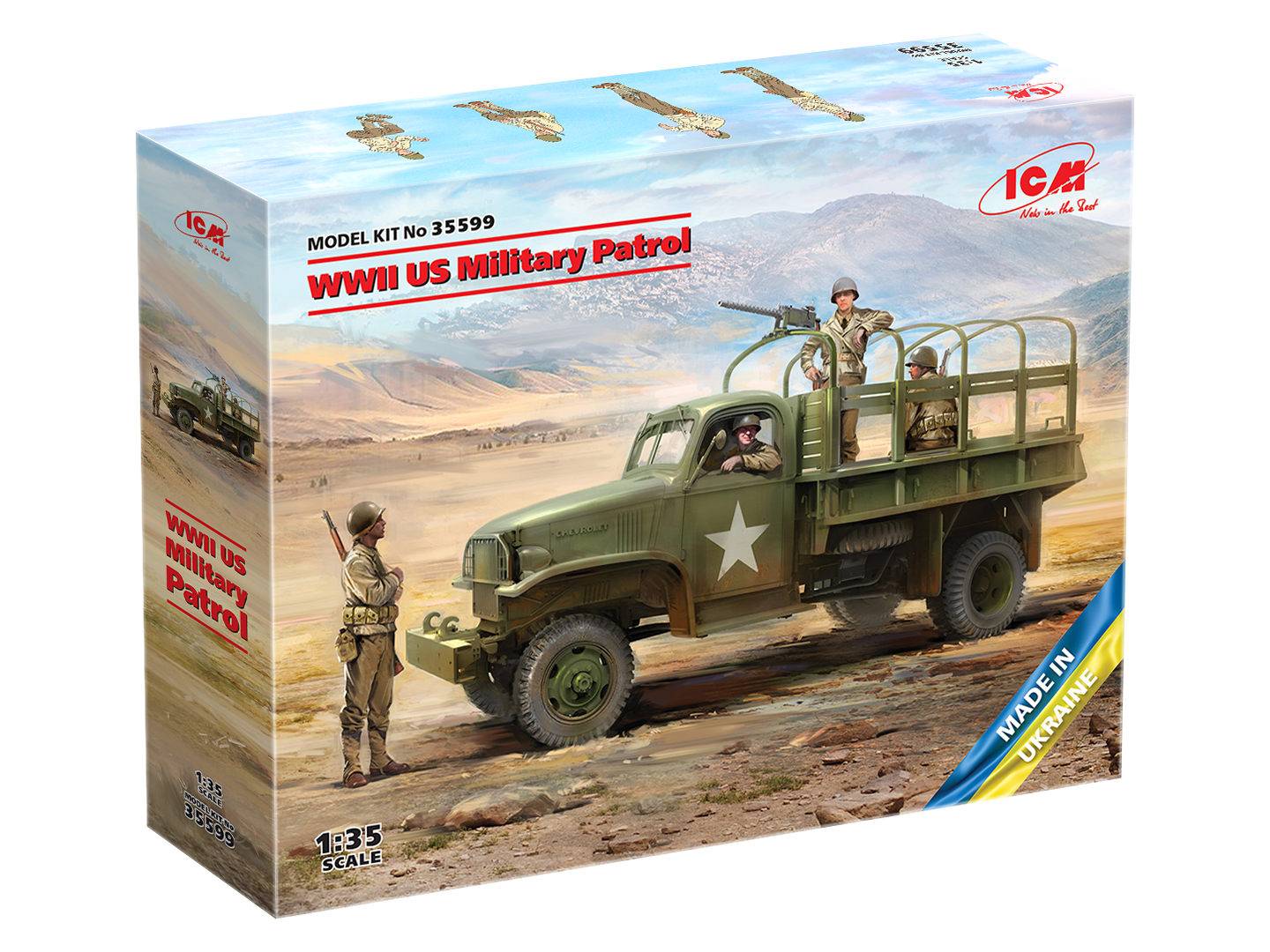 WWII US Military Patrol (G7107 with MG M1919A4) – Image 2
