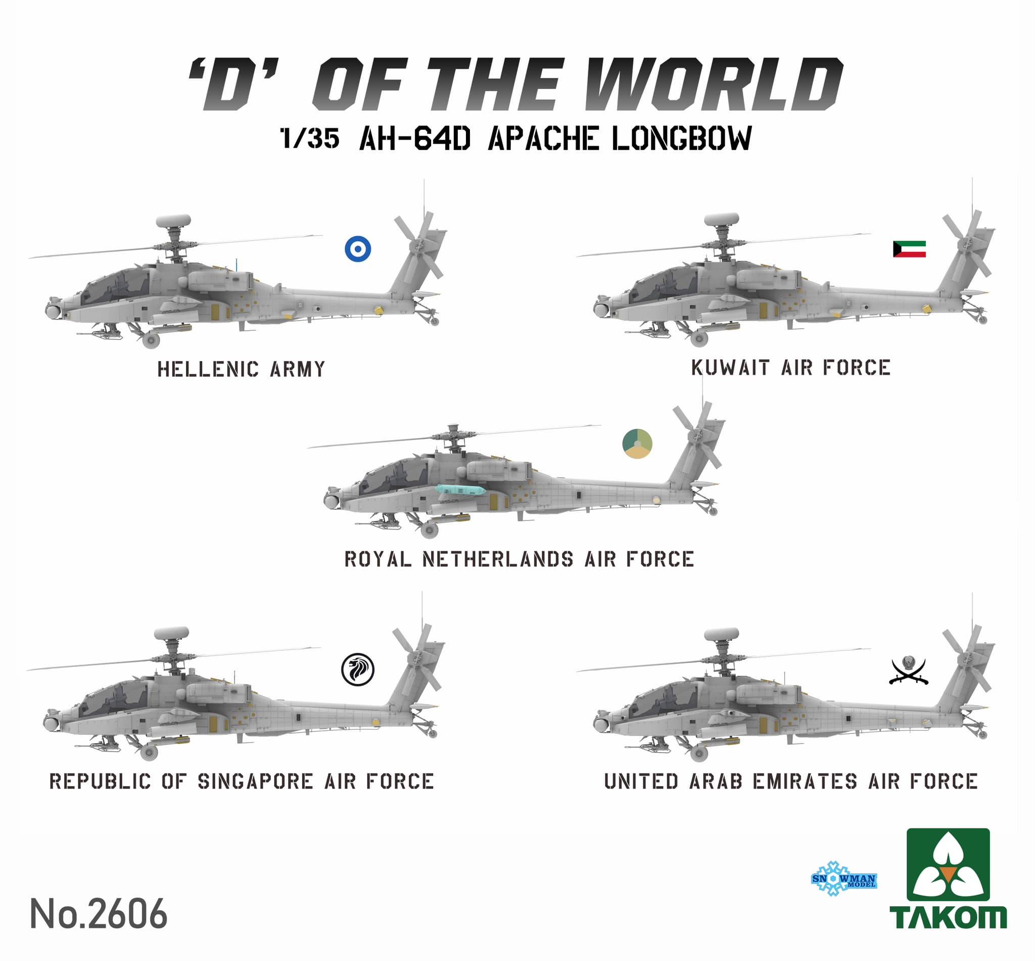 "D" du monde AH-64D Apache Longbow Attack Helicopter Édition Limitée – Image 2
