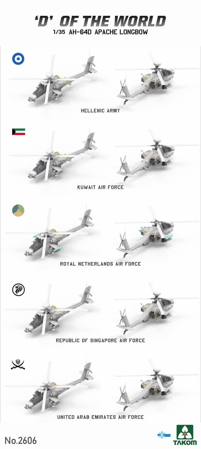 "D" du monde AH-64D Apache Longbow Attack Helicopter Édition Limitée – Image 3