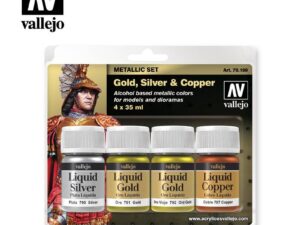Set de peintures METALLIQUE OR ARGENT CUIVRE