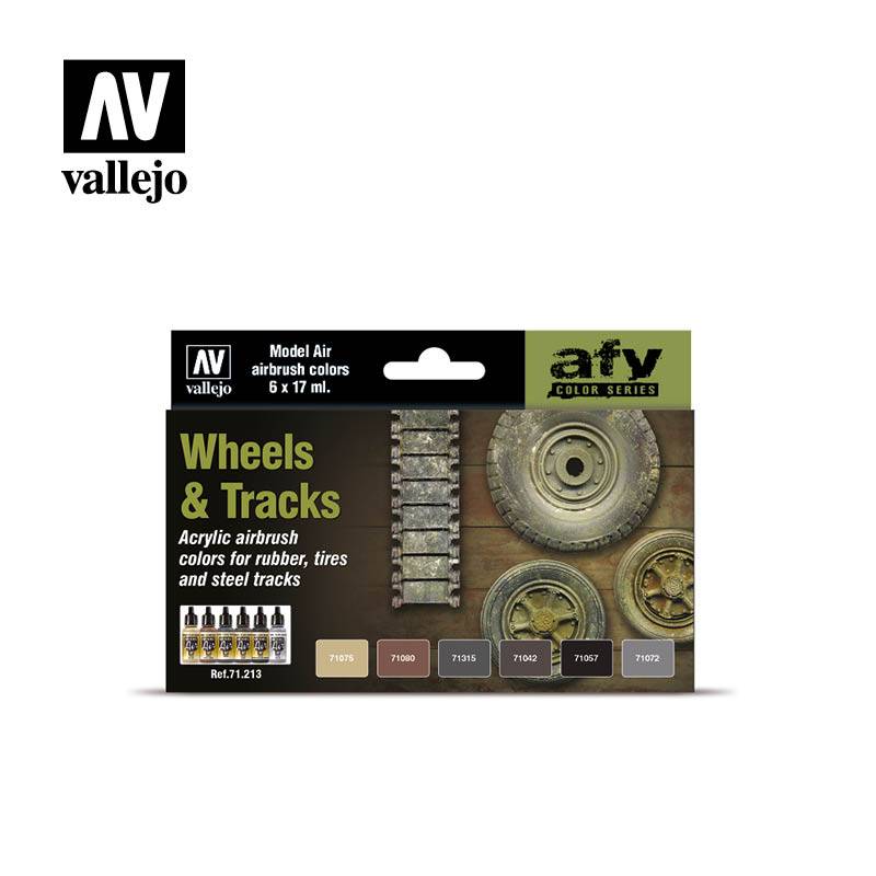 Set de peintures ROUES et CHENILLES Model air Vallejo