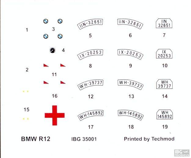 BMW R12 with sidecar civilian - 3 en 1 – Image 2