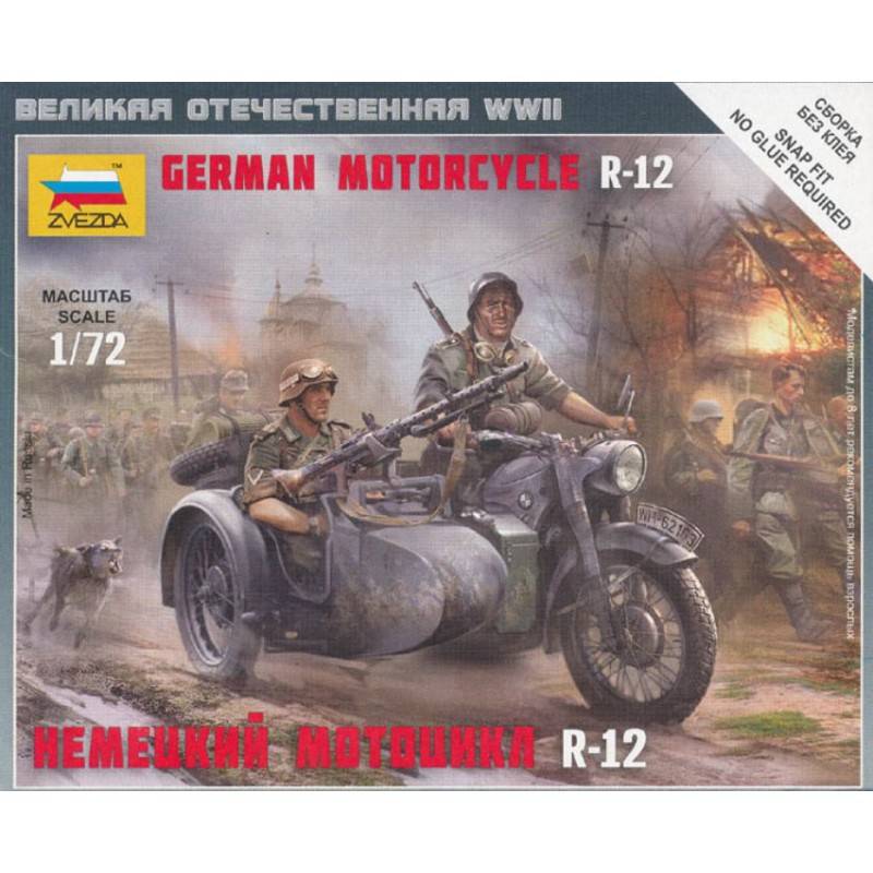 German Motorcycle R12 with sidecar WWII – Image 3