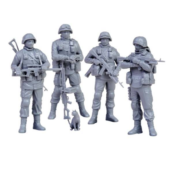 Figurine Modern Russian Infantry "Polite People" (4 figures + cat) – Image 3
