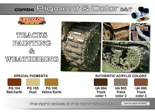 Pigment @Color Chenilles Tracks Paint@Weathering-6X22 ml – Image 2