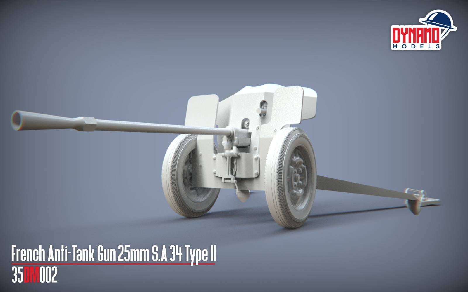 French Anti-Tank Gun 25mm S.A 34 Type II – Image 2