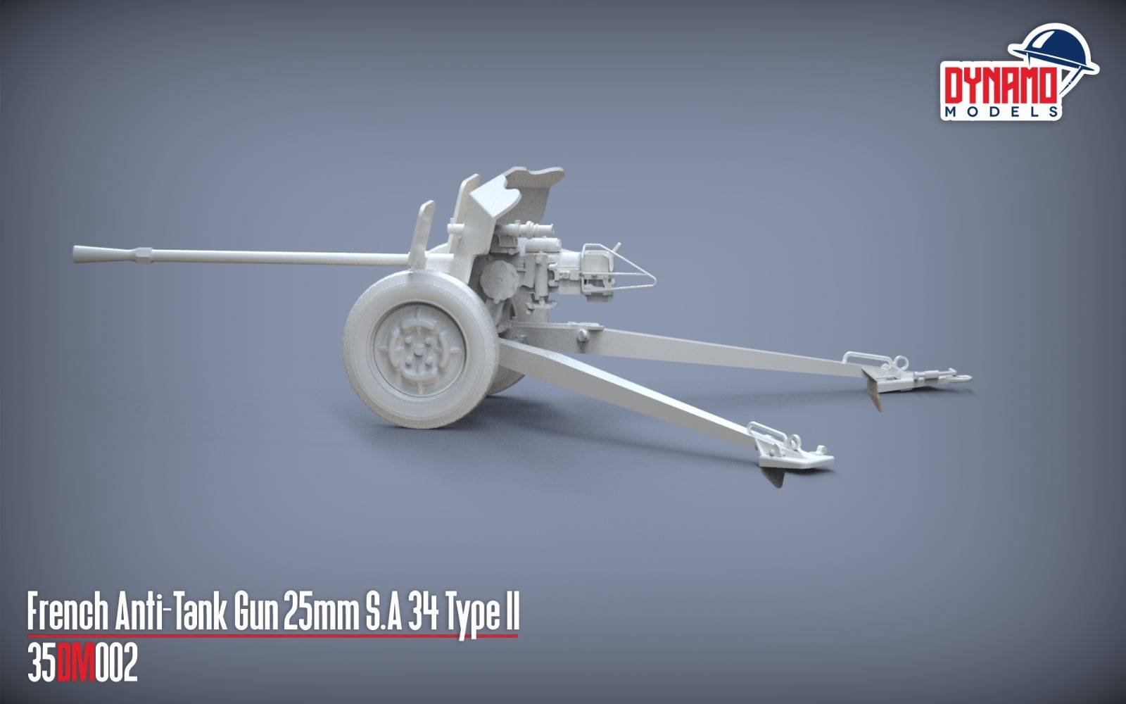 French Anti-Tank Gun 25mm S.A 34 Type II – Image 4