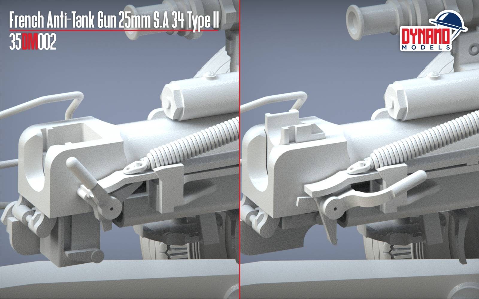 French Anti-Tank Gun 25mm S.A 34 Type II – Image 5