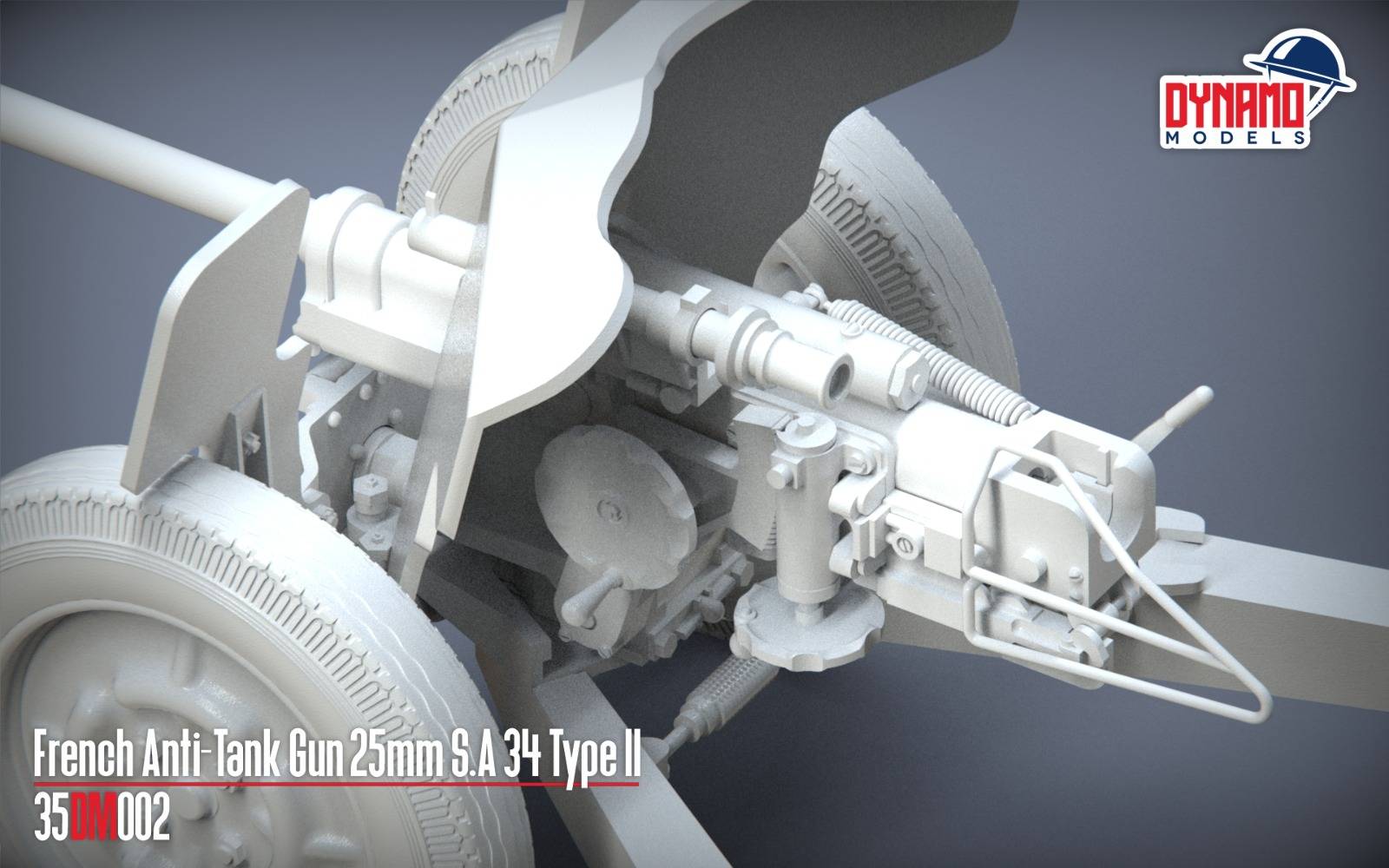 French Anti-Tank Gun 25mm S.A 34 Type II – Image 6