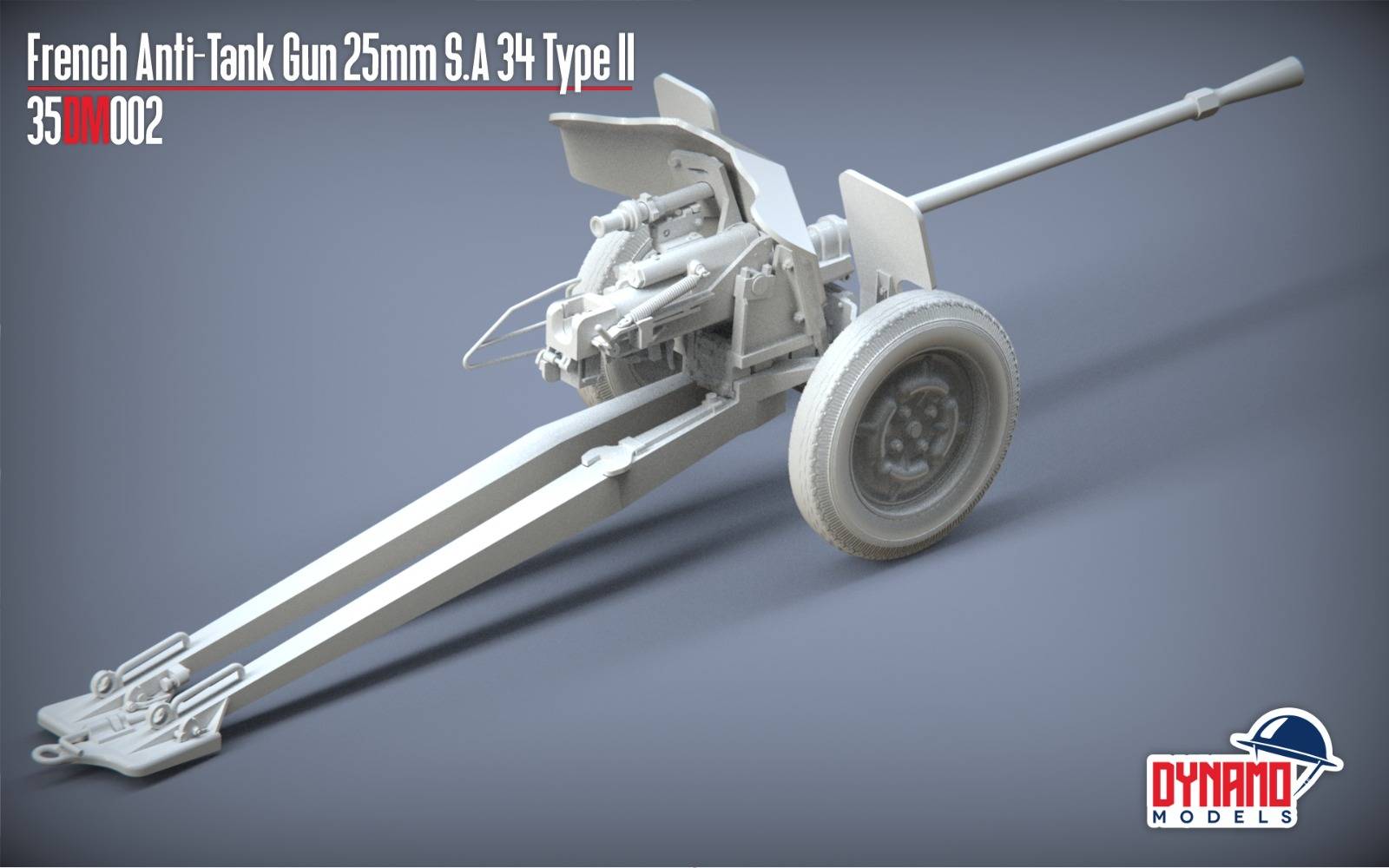 French Anti-Tank Gun 25mm S.A 34 Type II – Image 9