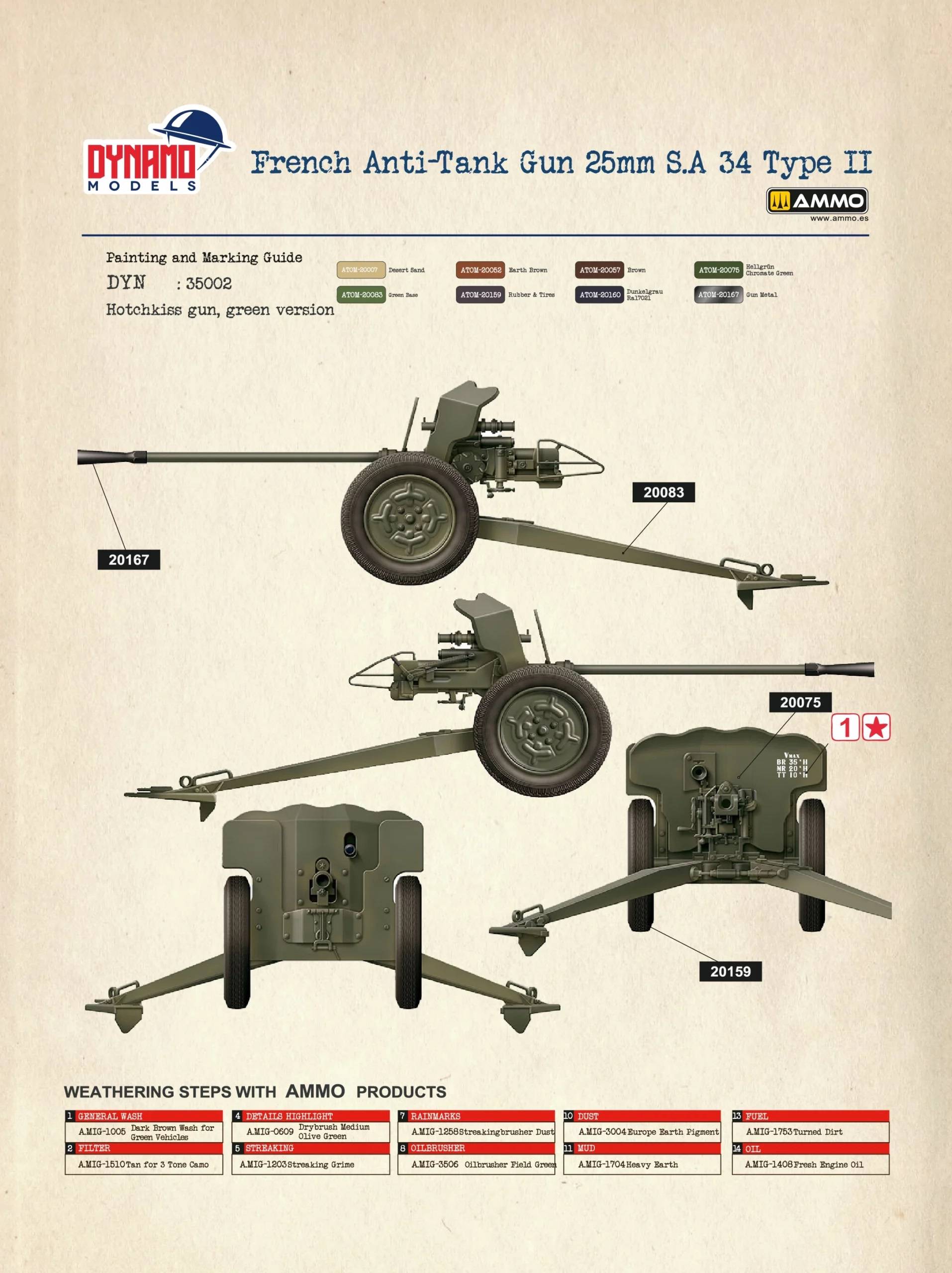 French Anti-Tank Gun 25mm S.A 34 Type II – Image 10