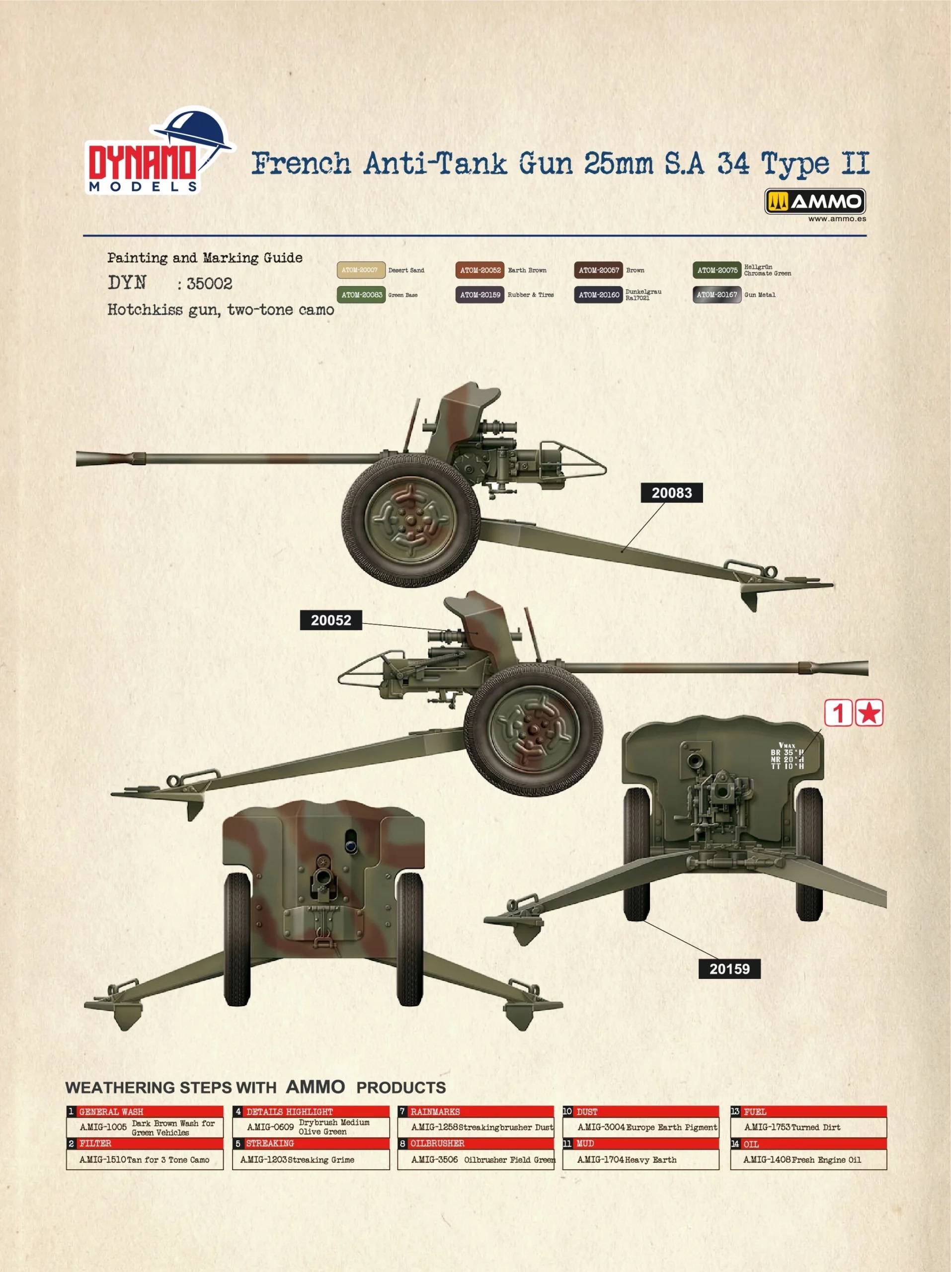 French Anti-Tank Gun 25mm S.A 34 Type II – Image 11