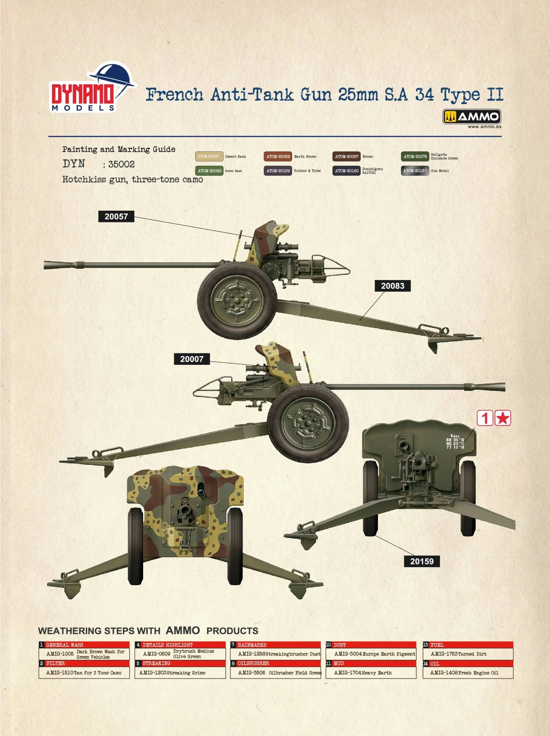 French Anti-Tank Gun 25mm S.A 34 Type II – Image 12