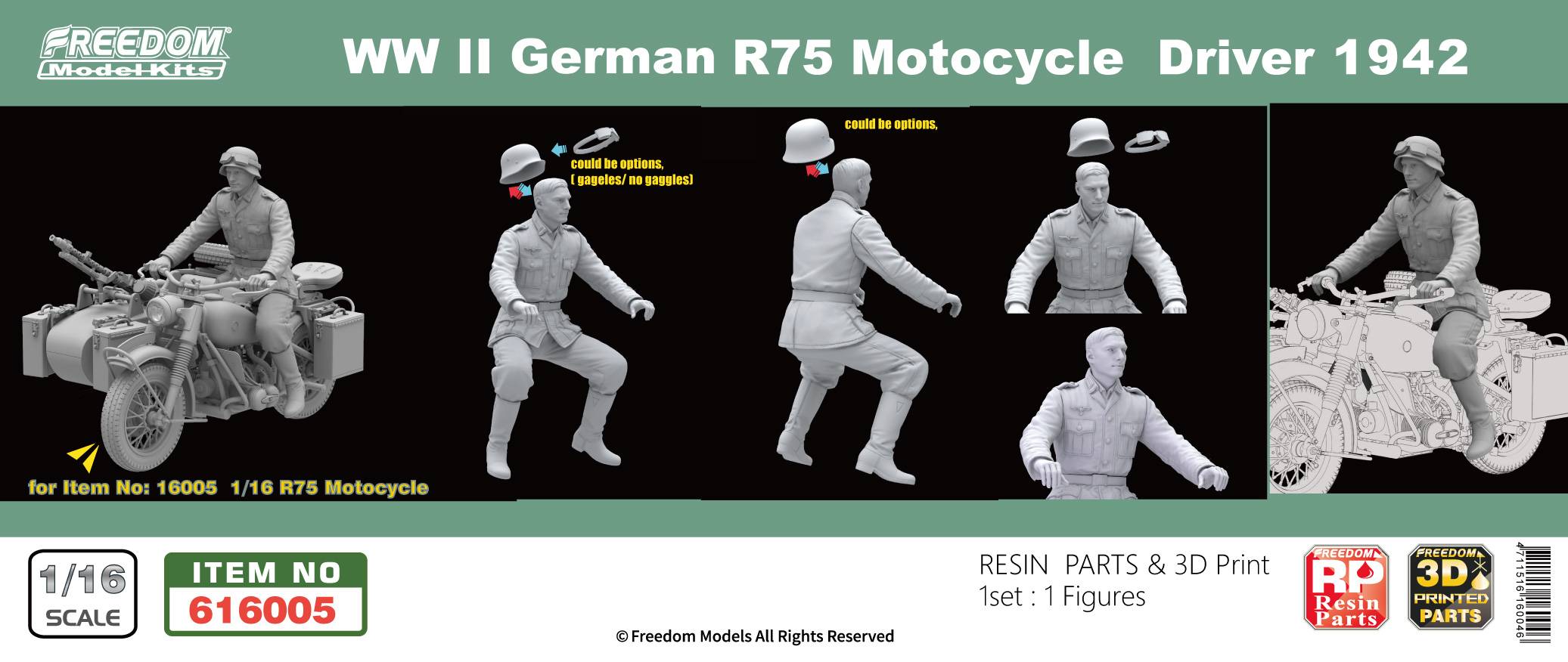 WW2 German Motorcycle Driver (for R75) – Image 2