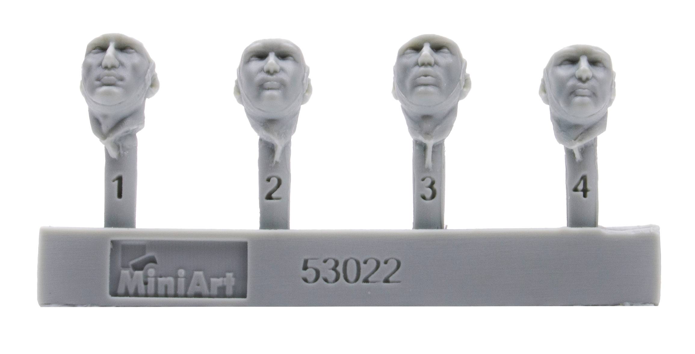 GERMAN TANK RIDERS SET 1. RESIN HEADS – Image 2
