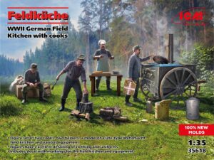 Feldküche WWII German Field Kitchen with cooks