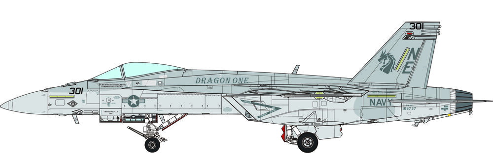 Boeing F/A-18E Super Hornet Golden Dragons – Image 9