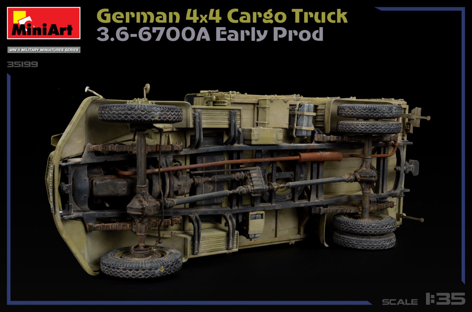 GERMAN 3T 4×4 CARGO TRUCK 3.6-6700A EARLY PROD – Image 29