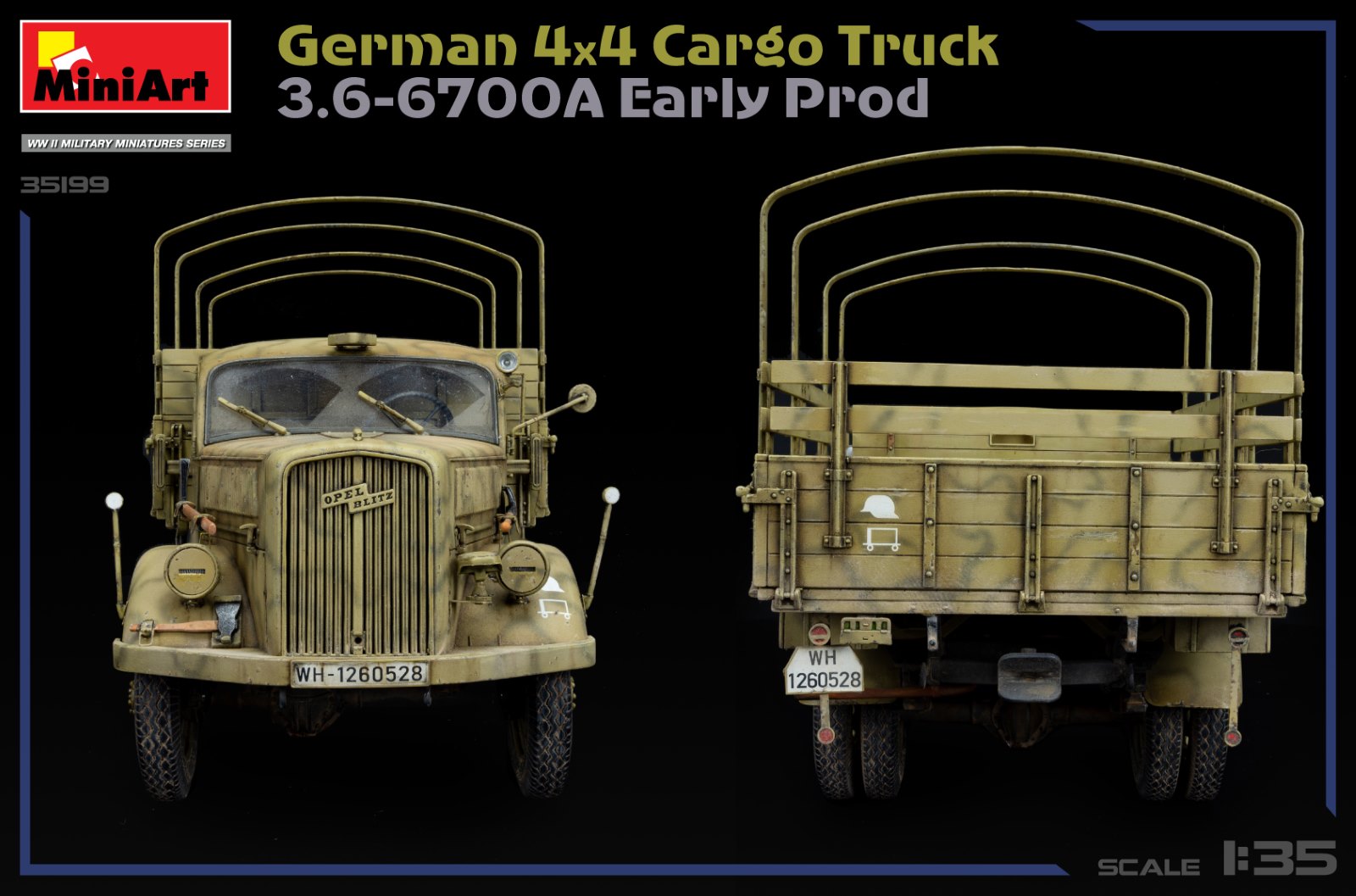 GERMAN 3T 4×4 CARGO TRUCK 3.6-6700A EARLY PROD – Image 31