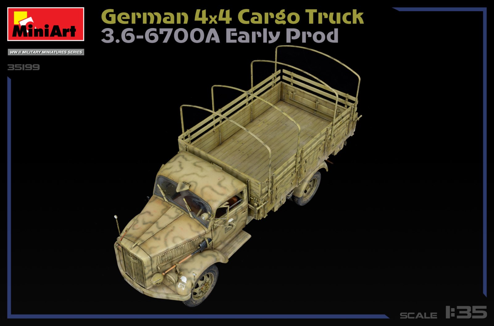 GERMAN 3T 4×4 CARGO TRUCK 3.6-6700A EARLY PROD – Image 32
