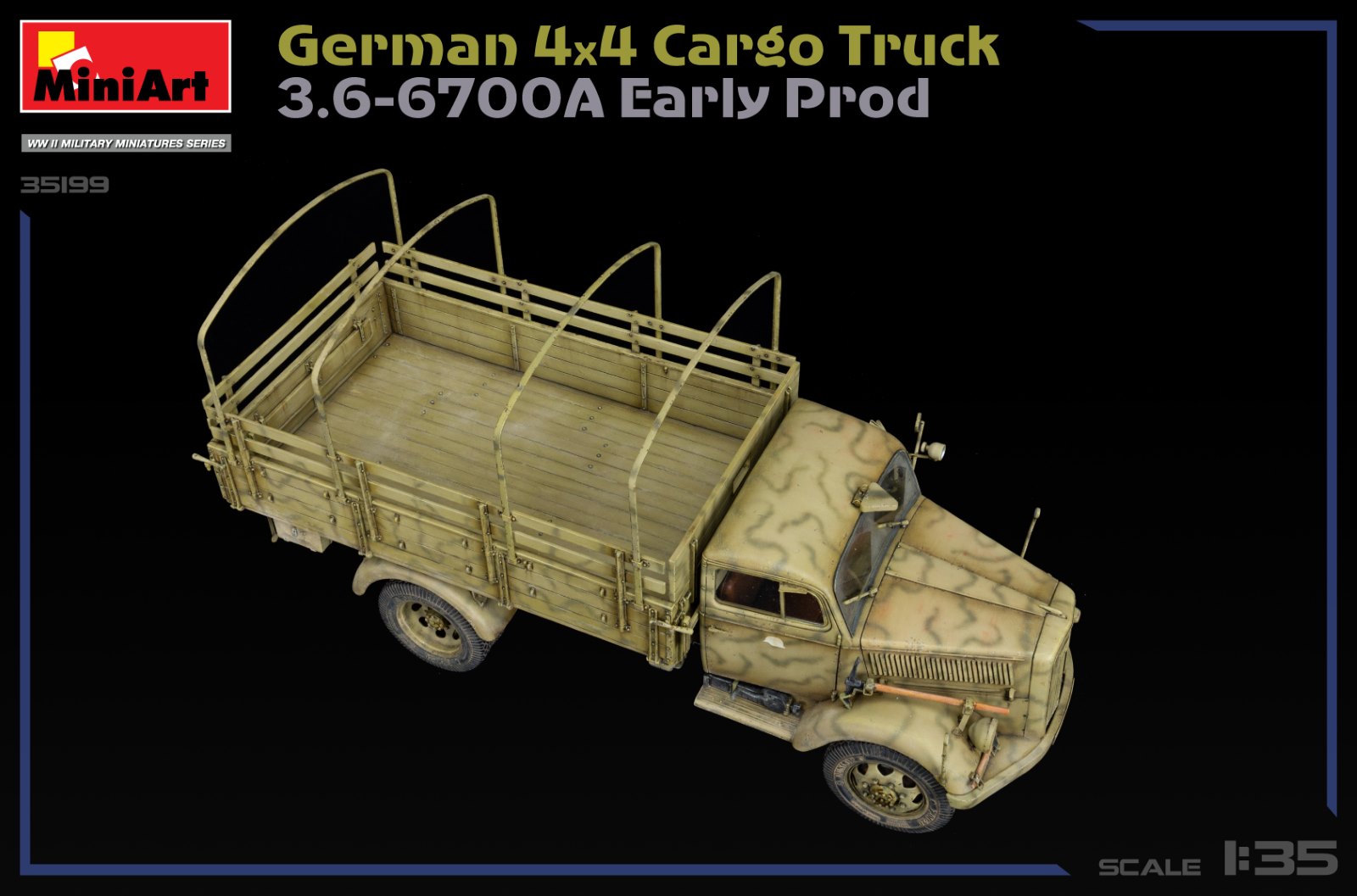 GERMAN 3T 4×4 CARGO TRUCK 3.6-6700A EARLY PROD – Image 33