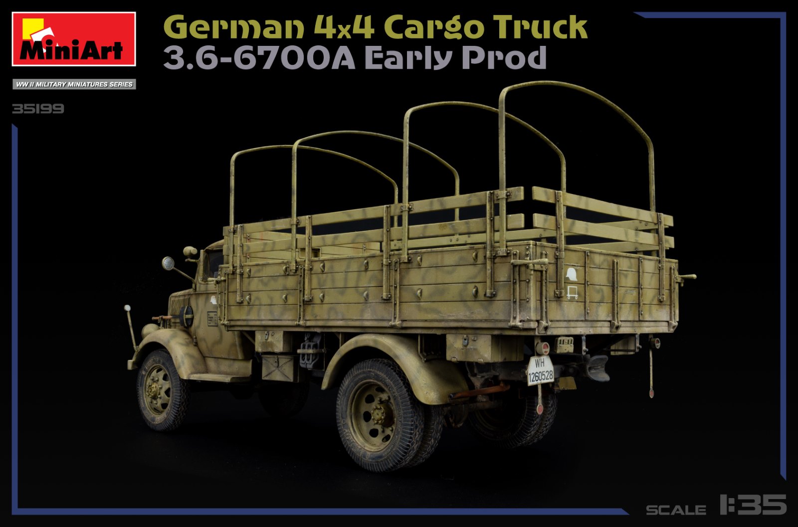 GERMAN 3T 4×4 CARGO TRUCK 3.6-6700A EARLY PROD – Image 21