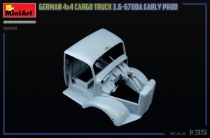 GERMAN 3T 4×4 CARGO TRUCK 3.6-6700A EARLY PROD – Image 11