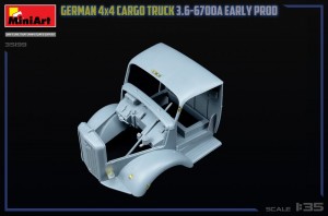 GERMAN 3T 4×4 CARGO TRUCK 3.6-6700A EARLY PROD – Image 12