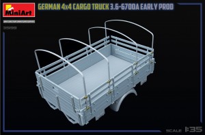 GERMAN 3T 4×4 CARGO TRUCK 3.6-6700A EARLY PROD – Image 13