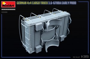 GERMAN 3T 4×4 CARGO TRUCK 3.6-6700A EARLY PROD – Image 14