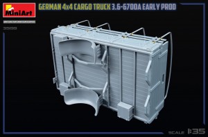 GERMAN 3T 4×4 CARGO TRUCK 3.6-6700A EARLY PROD – Image 15