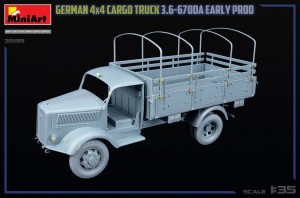 GERMAN 3T 4×4 CARGO TRUCK 3.6-6700A EARLY PROD – Image 16