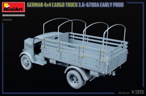 GERMAN 3T 4×4 CARGO TRUCK 3.6-6700A EARLY PROD – Image 17