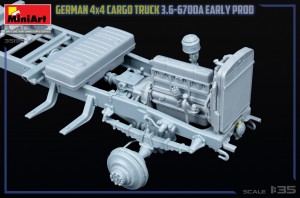 GERMAN 3T 4×4 CARGO TRUCK 3.6-6700A EARLY PROD – Image 18
