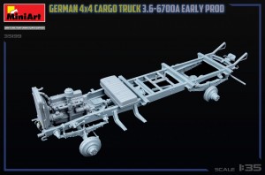 GERMAN 3T 4×4 CARGO TRUCK 3.6-6700A EARLY PROD – Image 7