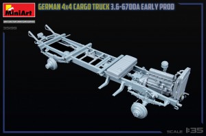 GERMAN 3T 4×4 CARGO TRUCK 3.6-6700A EARLY PROD – Image 8